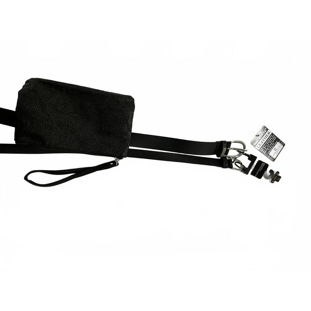 Stone Mountain 2 Belt Set w/ Mini Belt Bag Pouch NWT Adjustable Skinny Belts